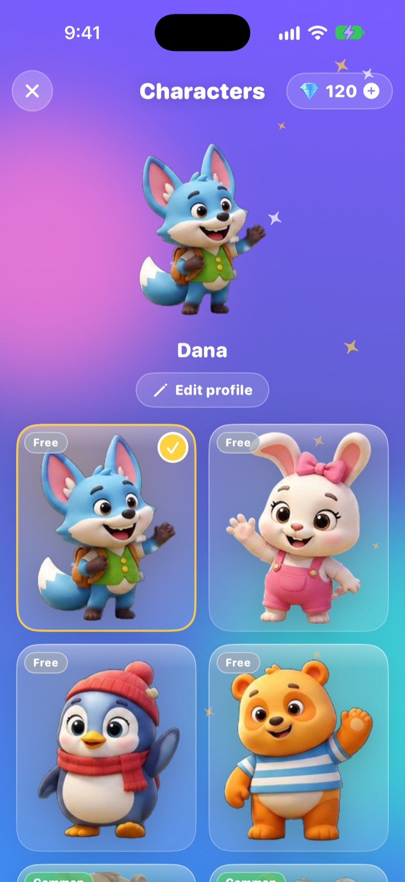 The character shop
