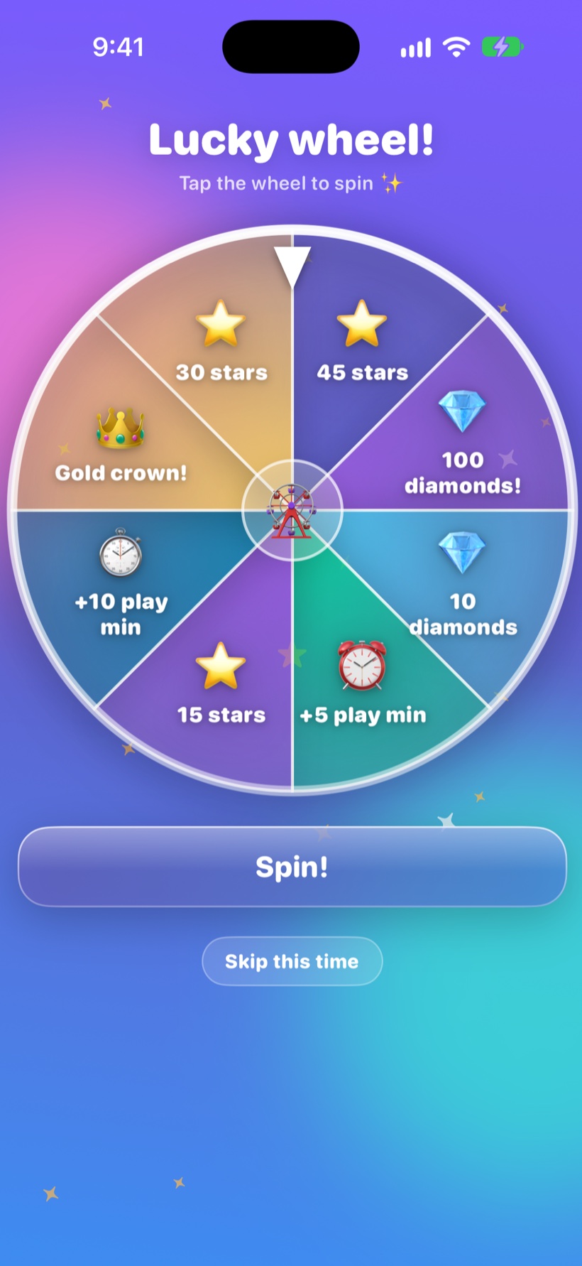 The prize wheel